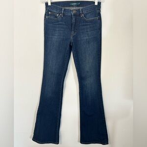 Lauren Ralph Lauren Women’s Dark Wash Slim Bootcut Jeans